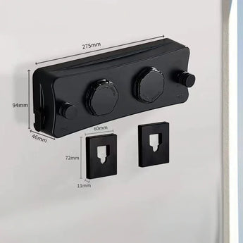 FlexiLine Retractable Invisible Clothesline mounted on wall with clothes hanging indoors - Aspire Alley