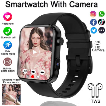 Fitness Smartwatch with Camera, Bluetooth Calling & Health - Aspire Alley