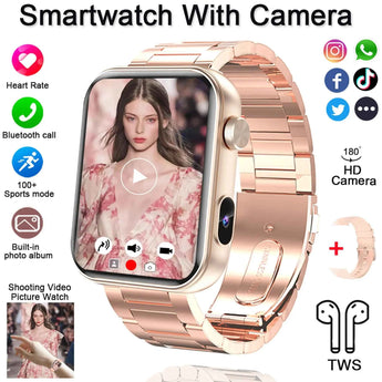 Fitness Smartwatch with Camera, Bluetooth Calling & Health - Aspire Alley