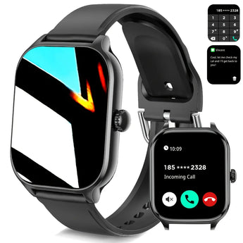Sports smartwatch with Bluetooth calling featuring fitness tracking and HD touchscreen display - Aspire Alley