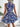 Women's Elegant Lace-Up Ruffled Floral Dress - Aspire Alley