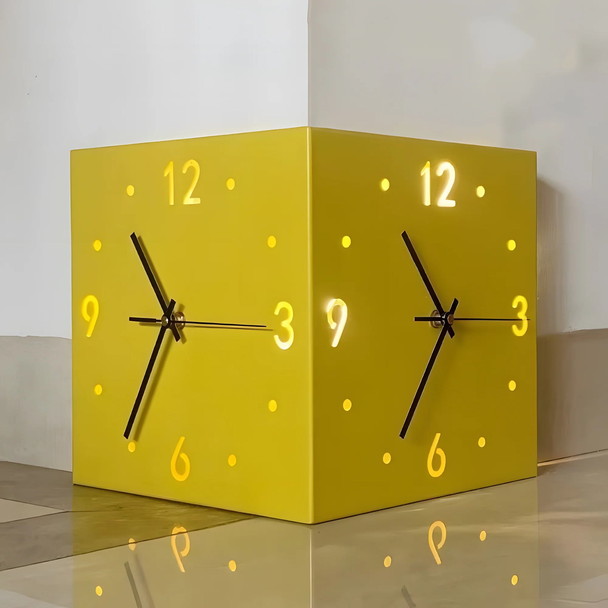 EchoGlow Corner Clock