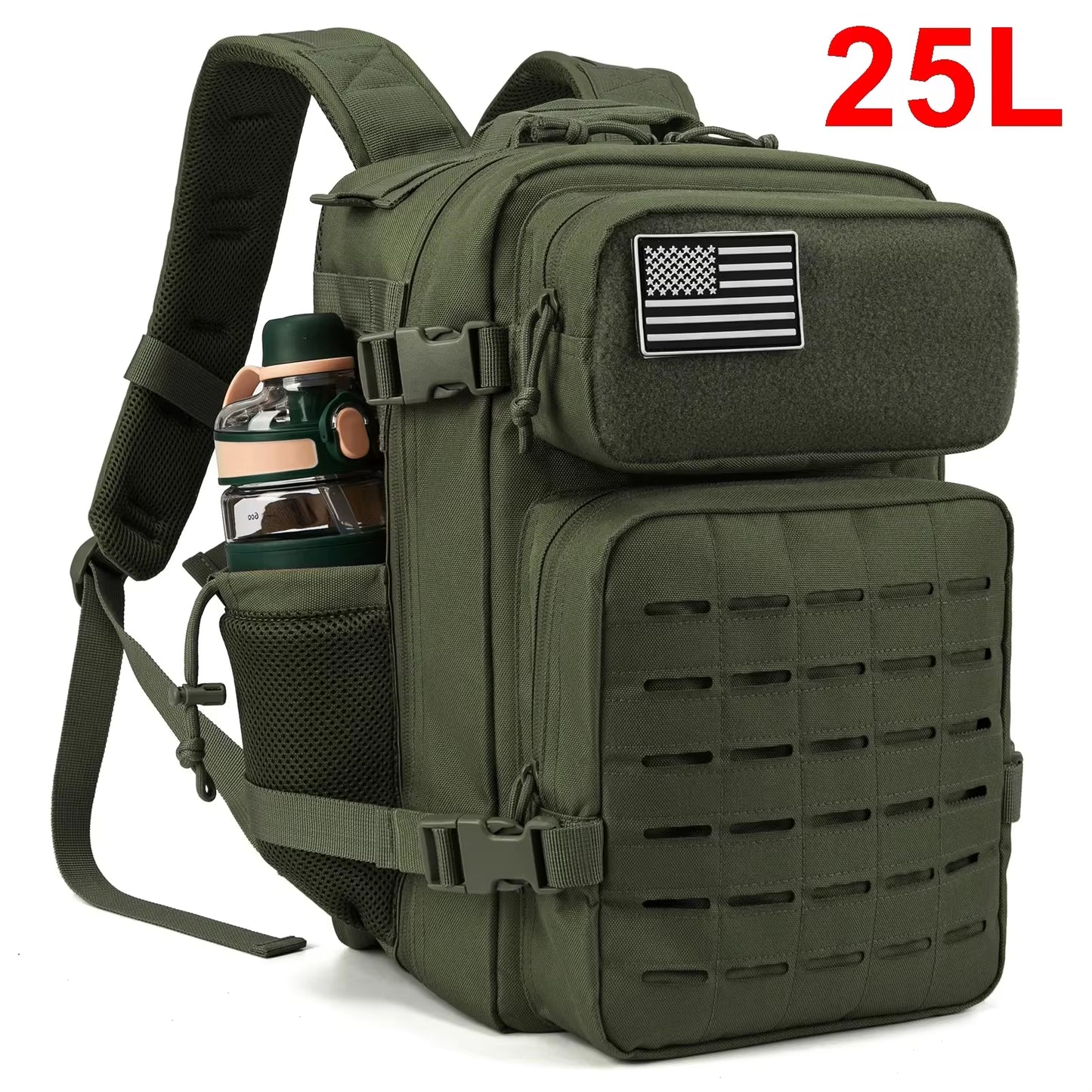 Tactical Backpack with Bottle Holder 25L/45L 