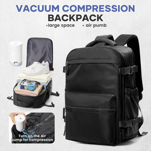 AirVault Backpack anti-theft smart backpack with USB charging port and laptop compartment by Aspire Alley