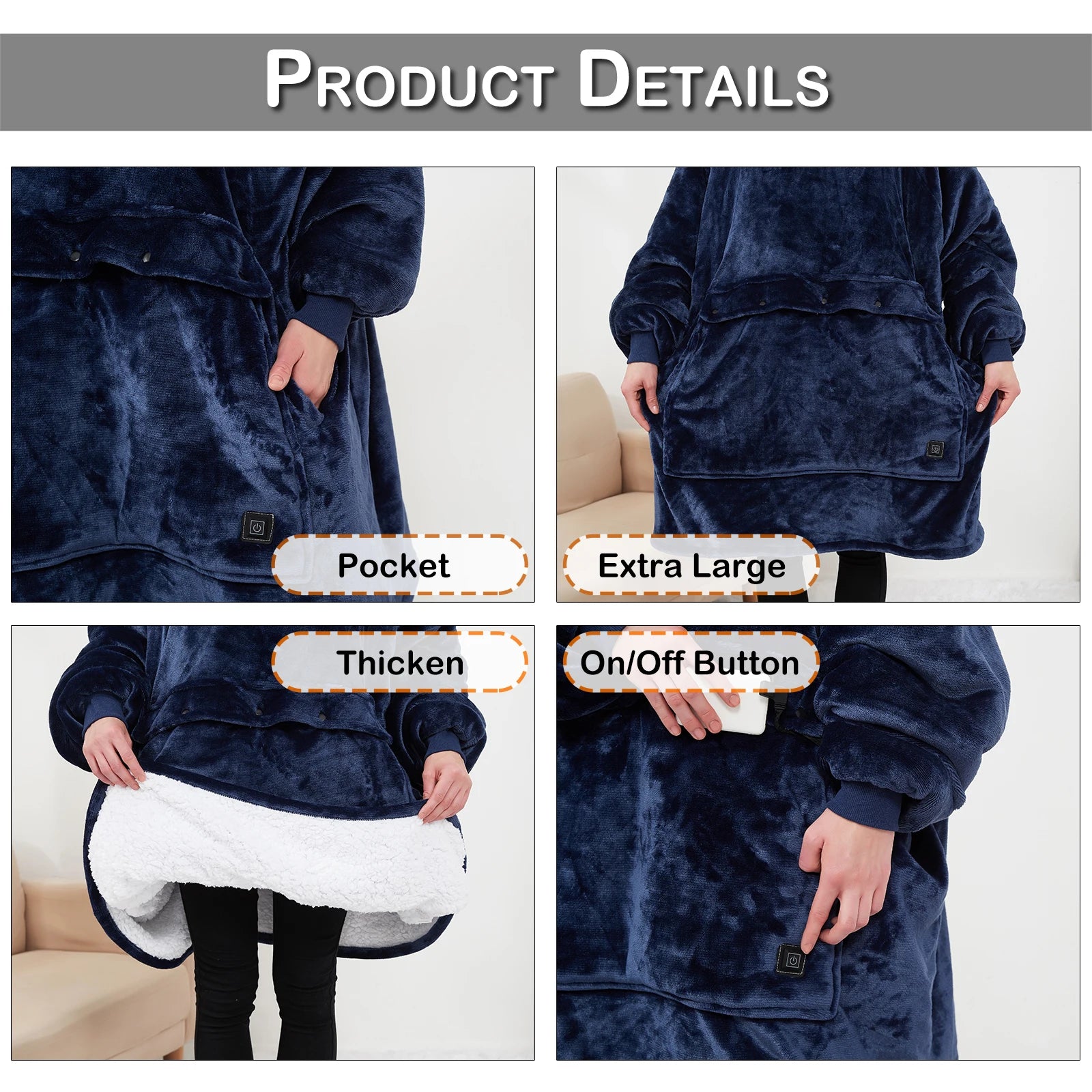 CozyWear Hooded Blanket