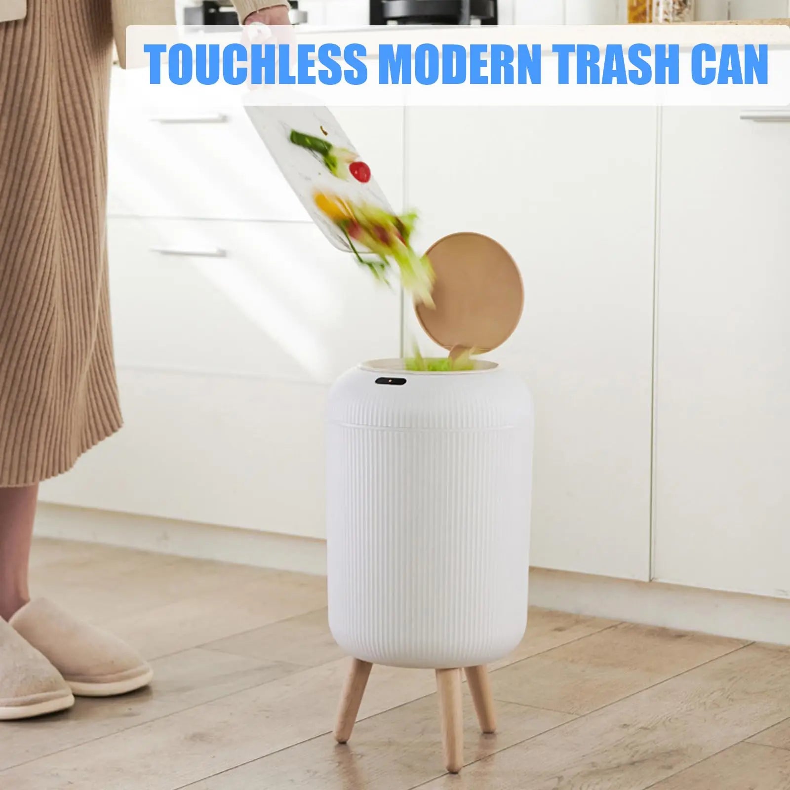 Motion Sensor Automatic Trash Can, Small Plastic Smart Bin