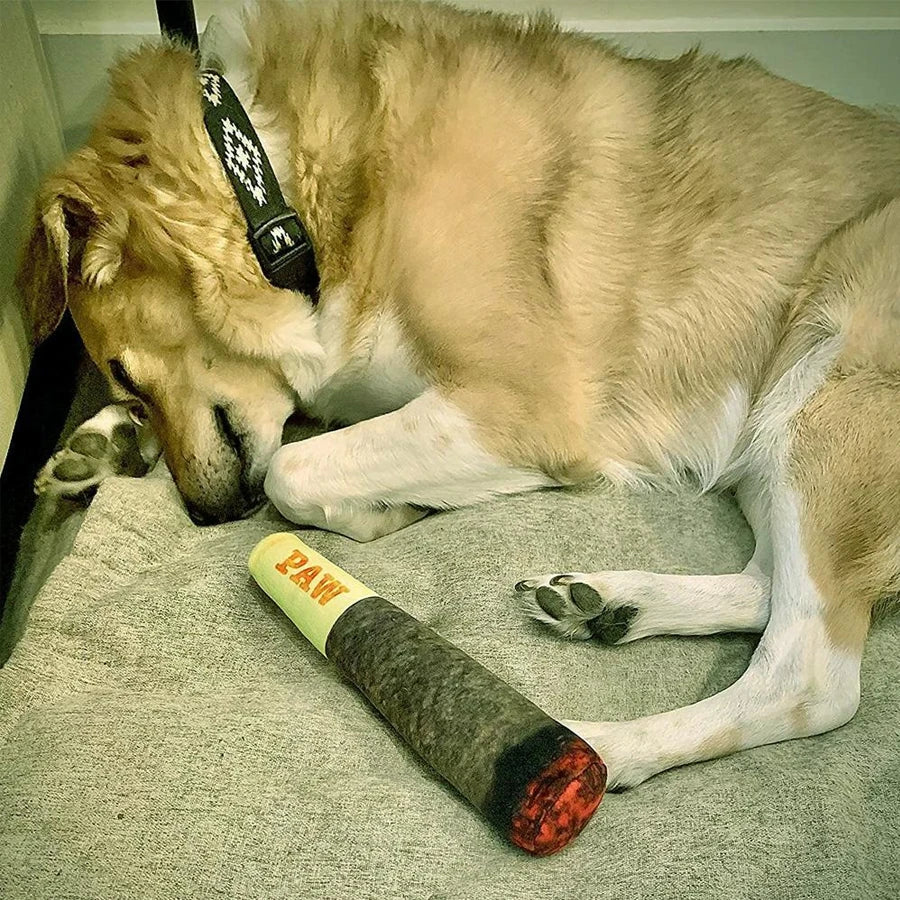 Cigar Squeaky Dog Toy