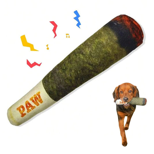 Cigar Squeaky Dog Toy