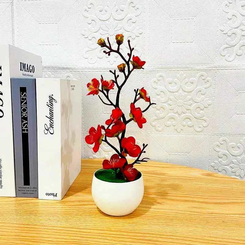 plum blossom indoor plant Artificial Plum Blossom Potted Plant