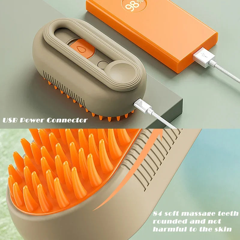 PetGroom 3-in-1 Electric Steam Brush