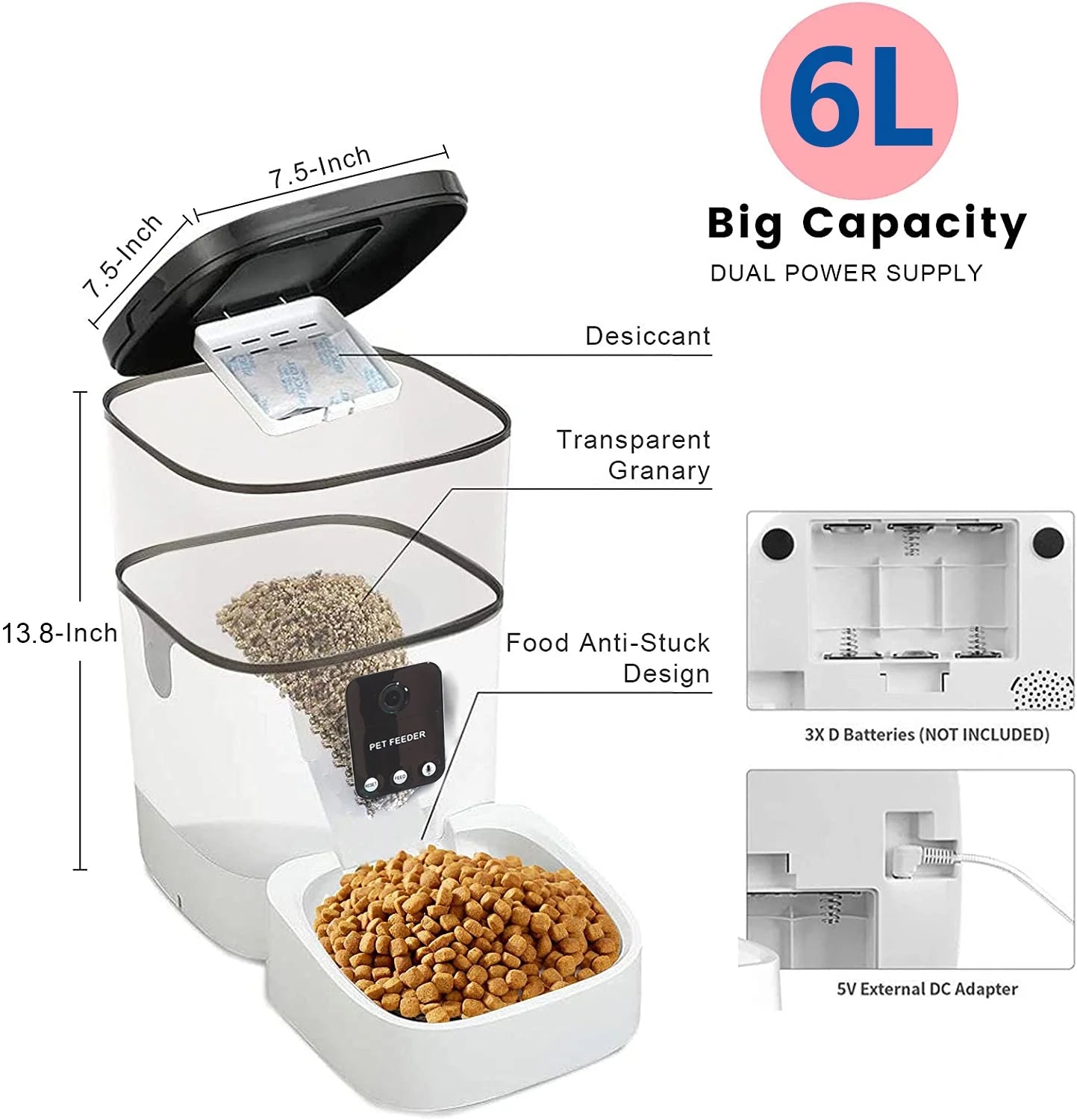 Smart Pet Feeder 6L