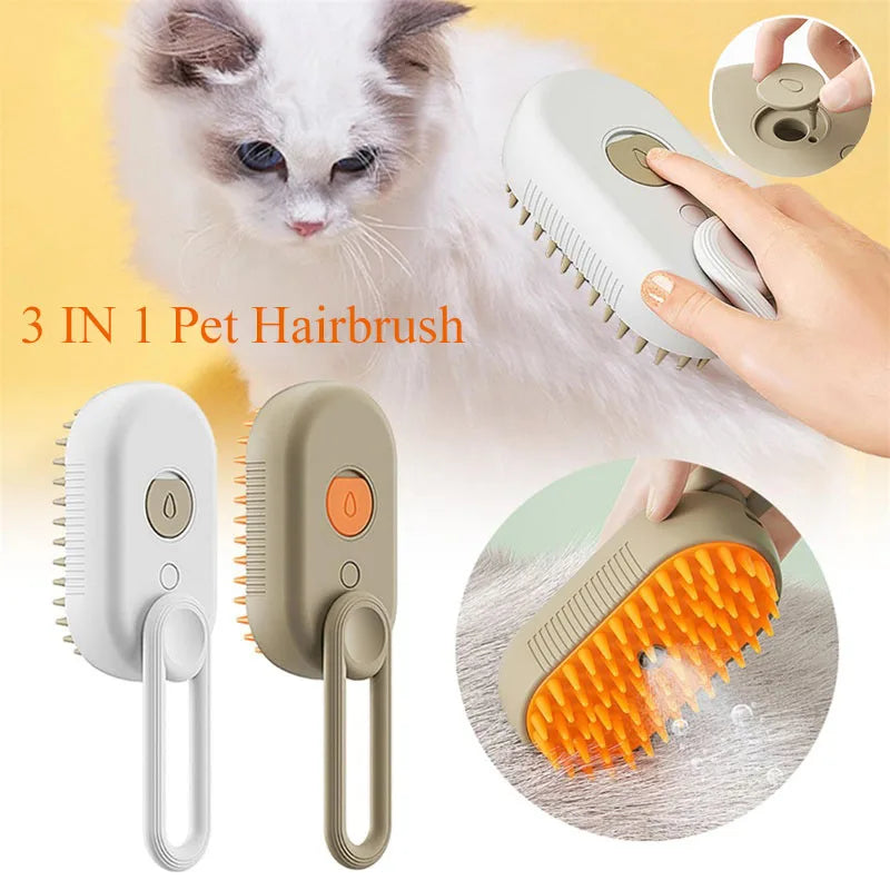 PetGroom 3-in-1 Electric Steam Brush