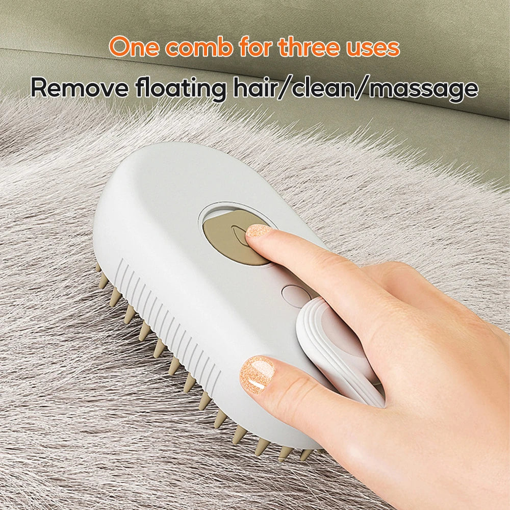 PetGroom 3-in-1 Electric Steam Brush